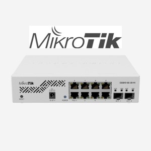 [MikroTik] 마이크로틱 CSS610-8G-2S+IN 8포트 기가 10G 스위치 + SFP 10G 스위치 산업용 Industrial L2